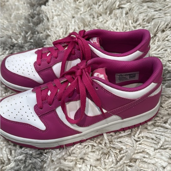 Nike Women's Fuchsia and White Sneakers - Picture 2 of 3